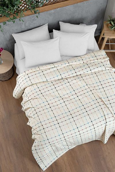 Evim Cotton Snow White Colored Pique Double - 200X220 cm