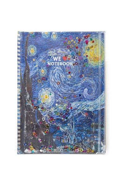 Kahraman Vuki Watery Notebook with Bag Medium Van Gogh 1/s Vk-0086g