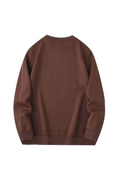 PALPİTO Καφέ φούτερ Oversize - Unisex, Crew Neck, Snowy Mountain Printed