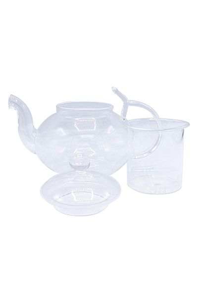 Bin-Shihoun Abomar Heat Resistant Glass Teapot Clear