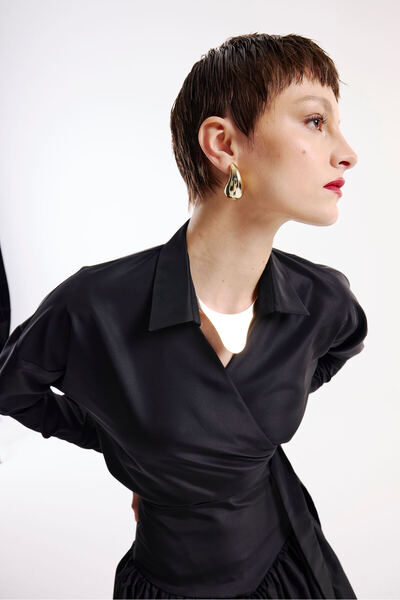 Nuum Design Kruvaze Gömlek Etek Tafta Takım