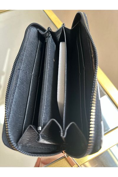 chocolatebag Portofel alb pentru femei cu un singur compartiment - lung cu o mulțime de suporturi pentru carduri
