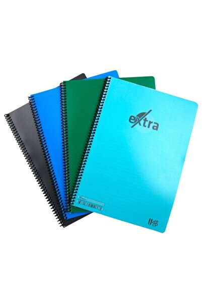 Kırtasiye Ofisi Set de caiete cu spirală A4 cu 2 linii și 2 carouri pentru minte creativă Pachet avansat de 4 bucăți