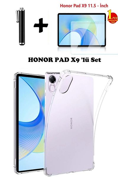 TEKNETSTORE Honor Pad X9 11.5'' Inch Compatible Tablet Case Silicone Protection Screen Protector Touch Pen Set