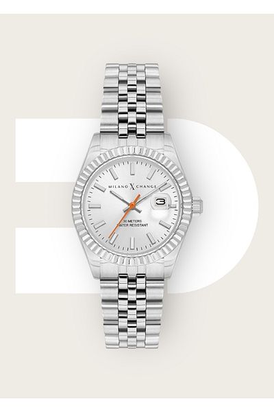 Milano X Change 30mm Steel Case - 3 Atm Waterproof Women's Wristwatch
