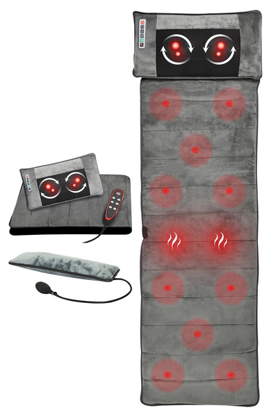 DEMPOWER Isıtmalı Masaj Matı - Tüm Vücut Masajı ve Rahatlatıcı Isı Terapisi