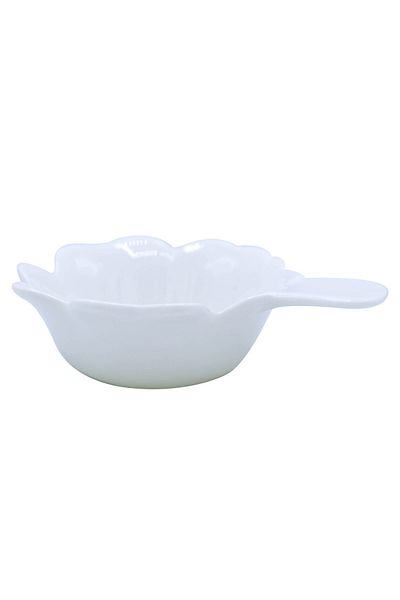 Bin-Shihoun Abomar Porcelain Yogurt Bowl White
