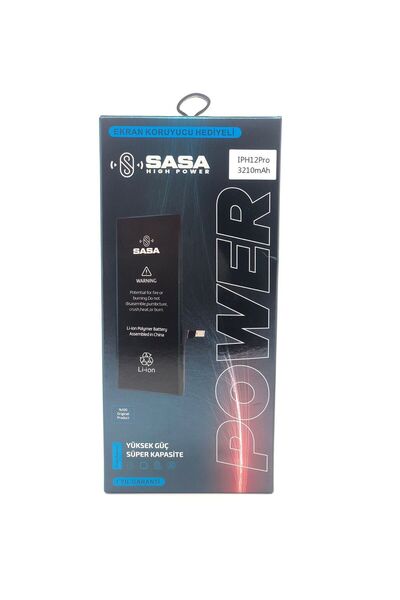 SASA İphone 12/12 Pro Battery 3210mah Yüksek Amper Batarya