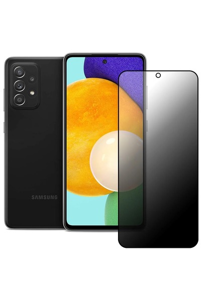 ZETT Samsung Galaxy A52- Uyumlu Privacy HAYALET Temperli Cam Ekran Koruyucu -...