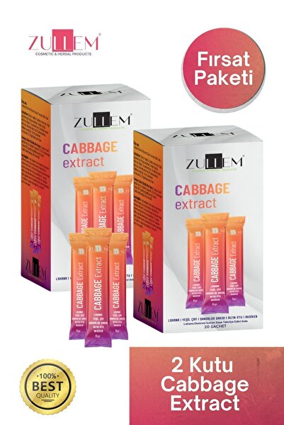 ZULLEM 2 Kutu Cabbage Extract Pow ( Brüksel Lahana Tozu ) 20