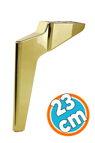 NZB Mobilya Yükseltici Kanepe Sehpa TV Ünitesi Koltuk Ayağı 23 cm Gold Altın Baza Ayak