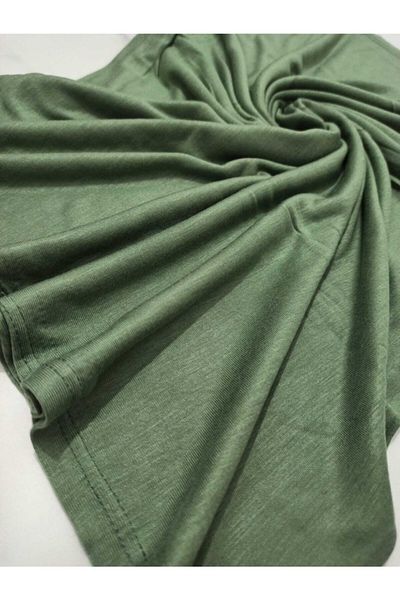 5 FİVE SCARF Γυναικείο πράσινο απλό χτενισμένο βαμβακερό σάλι