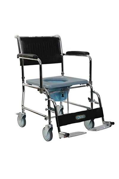 emek sağlık Klozetli Tuvaletli Tekerlekli Sandalye Engelli Hasta Banyo Tuvalet Sandalyesi