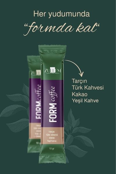 ZULLEM Yeşil Kahve Kakao Ve Turk Kahvesı Karışımlı Toz 2 Kutu 20 X 10 Gr