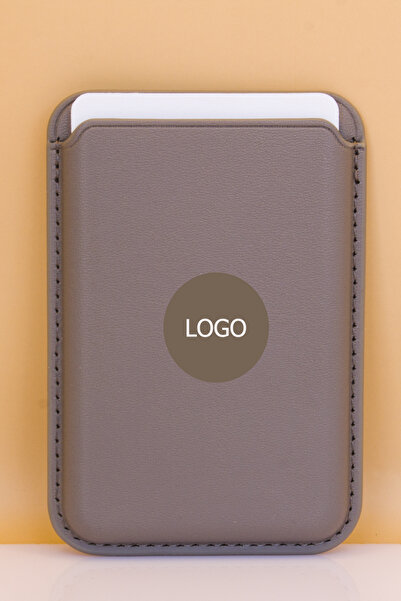 meltobe Iphone 12/13/14/15 Seri Uyumlu Magsafe Cüzdan Kartlık Gri