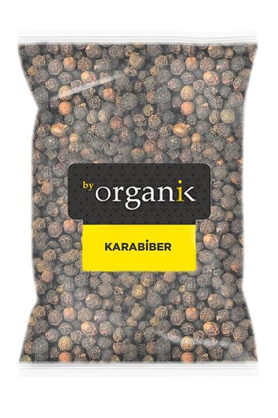 BY ORGANİK Black Pepper Grain 990 Gr (1 Kilo) (Succulated, No Additives, Large Grain)