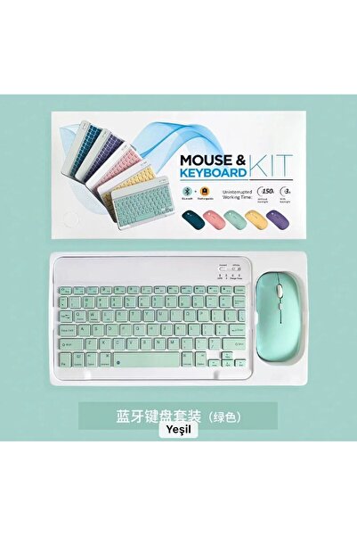 XTRIKE ME Bluetooth Klavye Mouse Set Ipad- Laptop-telefoon Uyumlu Silim Klavye Mous Set Tüm Cihazlara Uyumlu