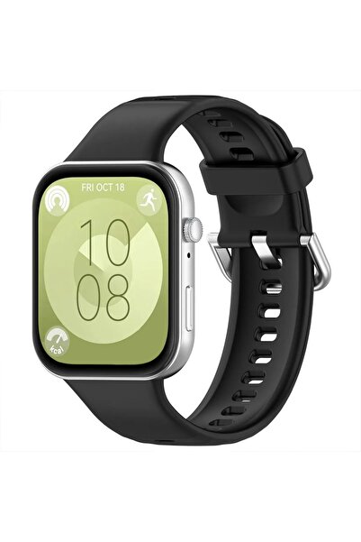 Tagomoon Huawei Watch Fit 3 / Fit 4 / Fit 4 Pro Ile Uyumlu Kordon Jel Silikon Tokalı Kayış