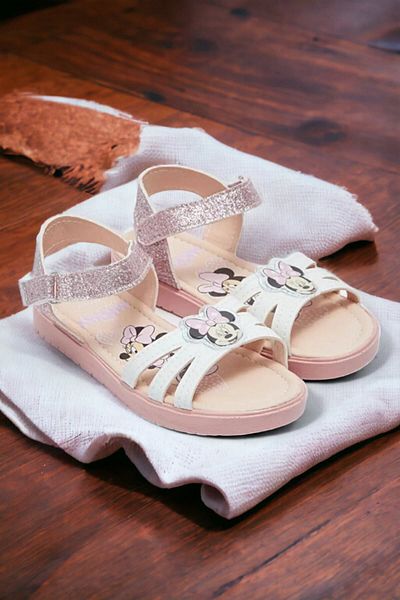 Ponchiq Sandale pentru fete cu imprimeu Minnie Mouse