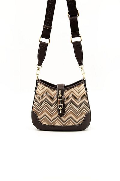 Silver Polo Brown Color Nut - Geantă Crossbody Sp1156 pentru femei