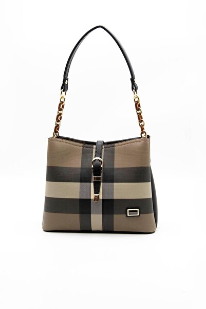 Silver Polo Kahve - Siyah Nv974 Kadın Omuz Çantası