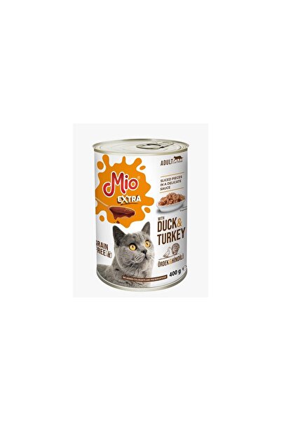 MİO Tt261   Mıo Extra-Tahılsız Ördek-Hindili Kedi Kons. 10X400 Gr
