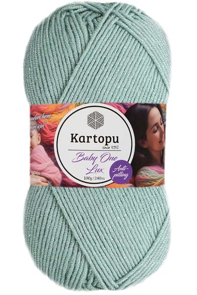 Kartopu One Lux Glitter Baby Wool - Χωρίς ντρίμπλα, Mint K493