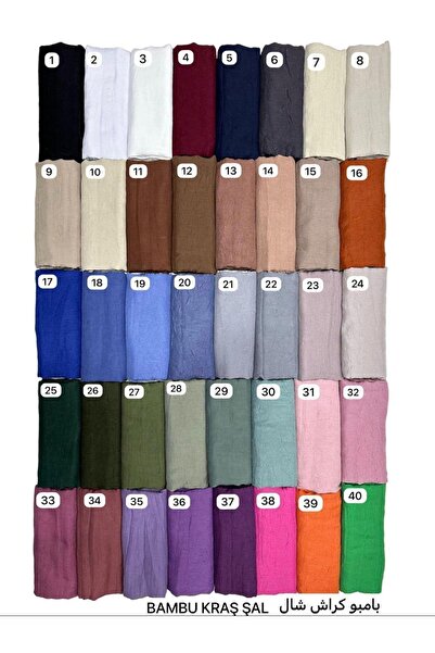 HAR-UM Ticaret Hijab Women's Bamboo Scarf Shawl Model-Set of 5