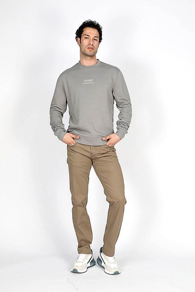 Lee Cooper Ανδρικό φούτερ σε γκρι O λαιμό Frose