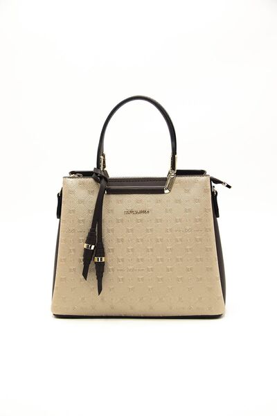 Silver Polo حقيبة يد نسائية من نوت - كوفي SP969