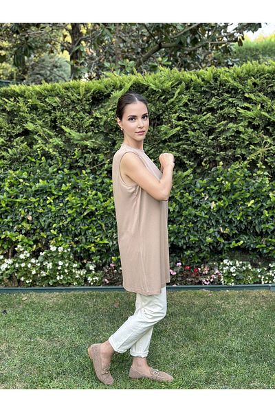two in sis Hijab Underwear Crew Neck Sleeveless Tunic - Basic Model