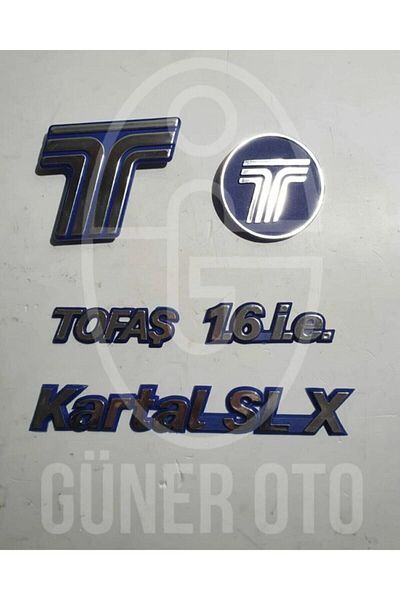 NURPAR Tofaş Kartal Slx 1.6.i.e Louver-luggage Badge and Lettering Set