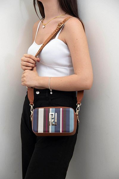 Silver Polo Silver Polo Mix - Tan NV1078 Γυναικεία τσάντα χιαστί