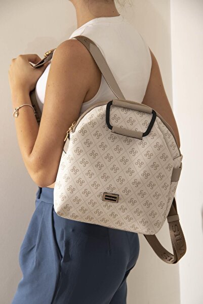 Silver Polo حقيبة ظهر نسائية باللون البيج - Sand Sp771