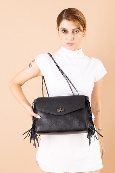 Getcho Dream Women's Genuine Tassel Shoulder Bag and Crossbody Bag