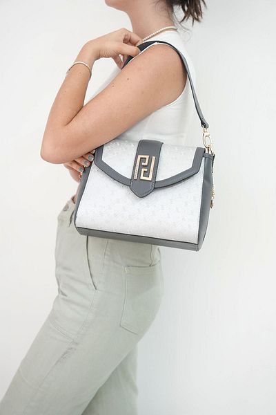 Silver Polo Antracit SP1113 - Geantă de umăr pentru femei Polo A.silver