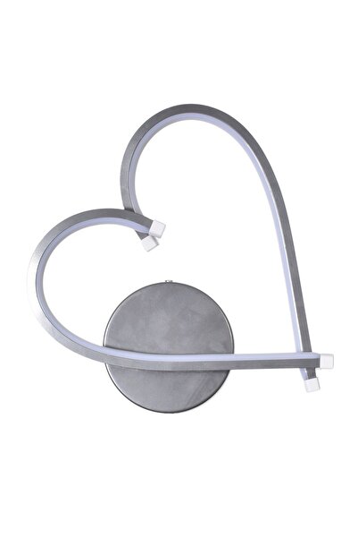 MARKATECH Kalp Modern Tasarım Gri Renk Gün Işığı Ledli Çocuk Odası Banyo - Mu...