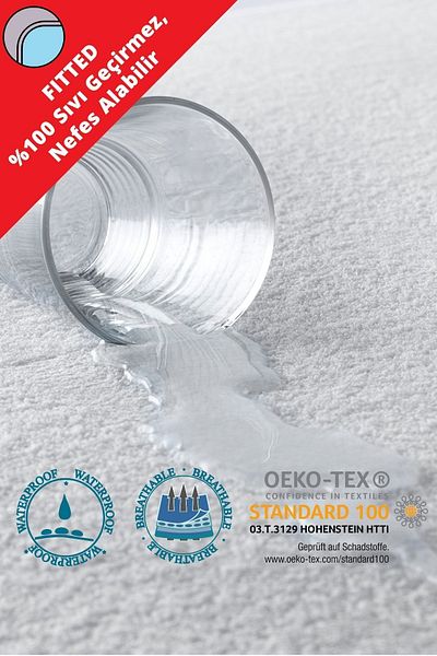 CARETEX Eco Comfort Water and Liquid Proof Mattress Protector Mattress (Fitted)