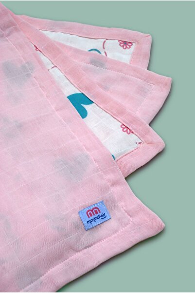 m montefair بطانية باترفلاي لاف العضوية للأطفال 80x80 سم