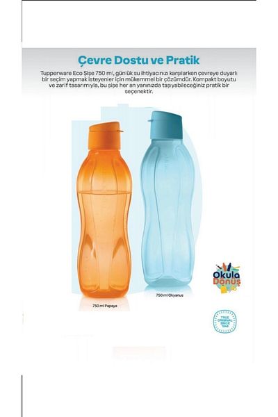 Tupperware Eco 750 ml Set of 2 - Bottle Drinker