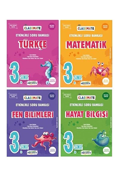 Okyanus Yayınları Okyanus Yayıncılık 3. Sınıf Classmate Soru Bankası Seti