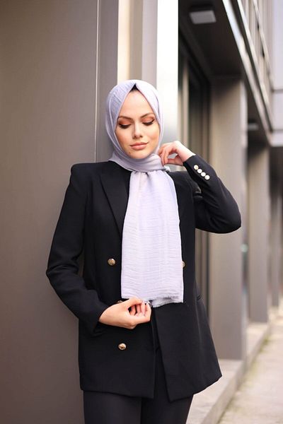 Hürremist Cotton Jazz Shawl Silver