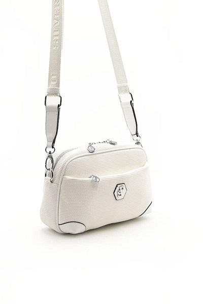 Silver Polo Polo argintiu alb - alb NV1094 Geantă crossbody pentru femei