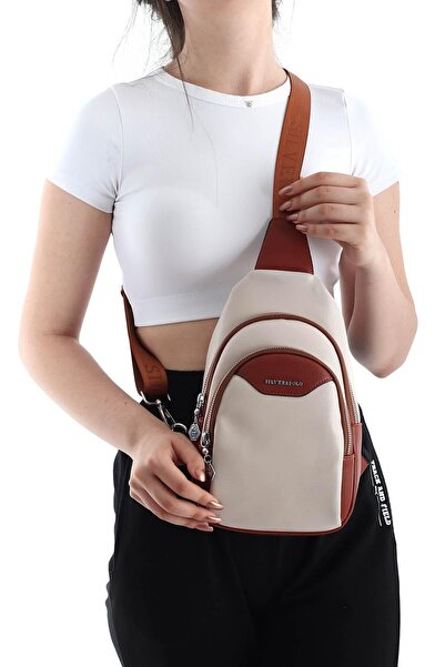 Silver Polo Bej - Taba Nv959 Geantă de talie pentru femei