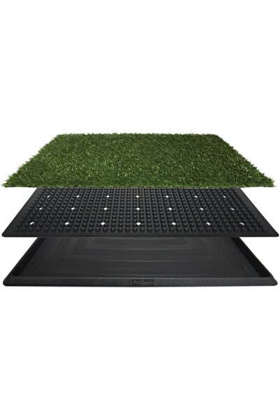 Toptanhane Yavru Köpek Tuvalet Eğitimi Petzoom Pet Park Mini 45 cm Yavru Köpek Çim Halı