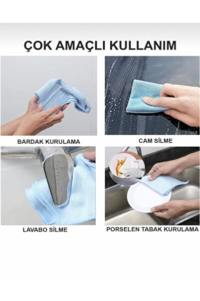 Mikrofiberim Quality Microfiber 2-Piece Cleaning and Glass Cleaning Cloth 40x40 Cm