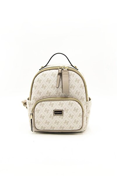 Silver Polo حقيبة ظهر نسائية باللون البيج - Sand Nv1130