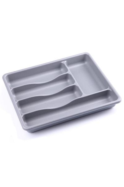 Tiesa Home Πλαστικό 5 θέσεων Γκρι Συρτάρι Κουτάλι Organizer Organizer 36CM×29CM