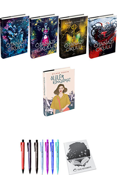 İndigo Kitap Ötanazi Okulu 4lü Set Ciltli ve Ölüler Konuşamaz Ciltli Dilara K...