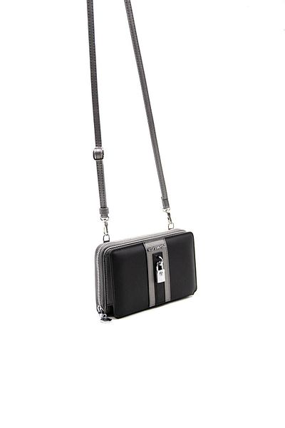 Silver Polo Platinum Nv1138 - Black Women's Strap Wallet